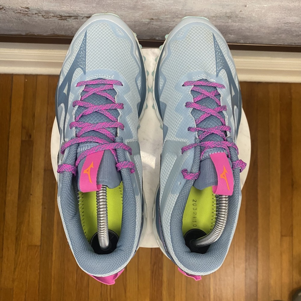 Mizuno Wave Mujin 9 Shoes Womens Size 10 Blue Trail Running Athletic Sneakers - Picture 8 of 12